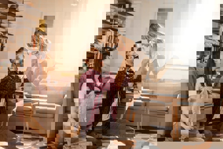 A young family enjoys healthy living