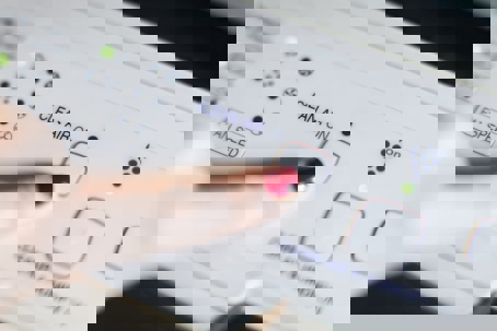 pressing on the equipment