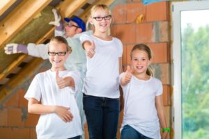 Family Happy With Insulation